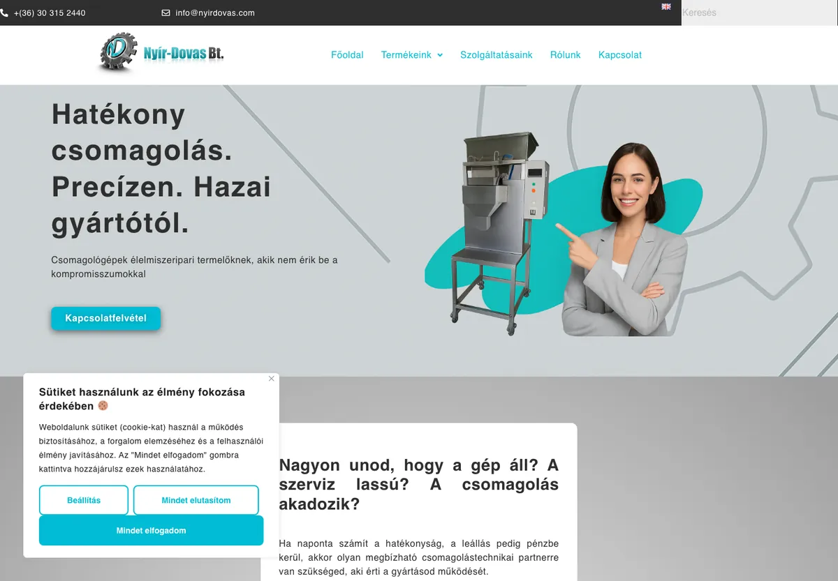 nyirdovas.com weboldal